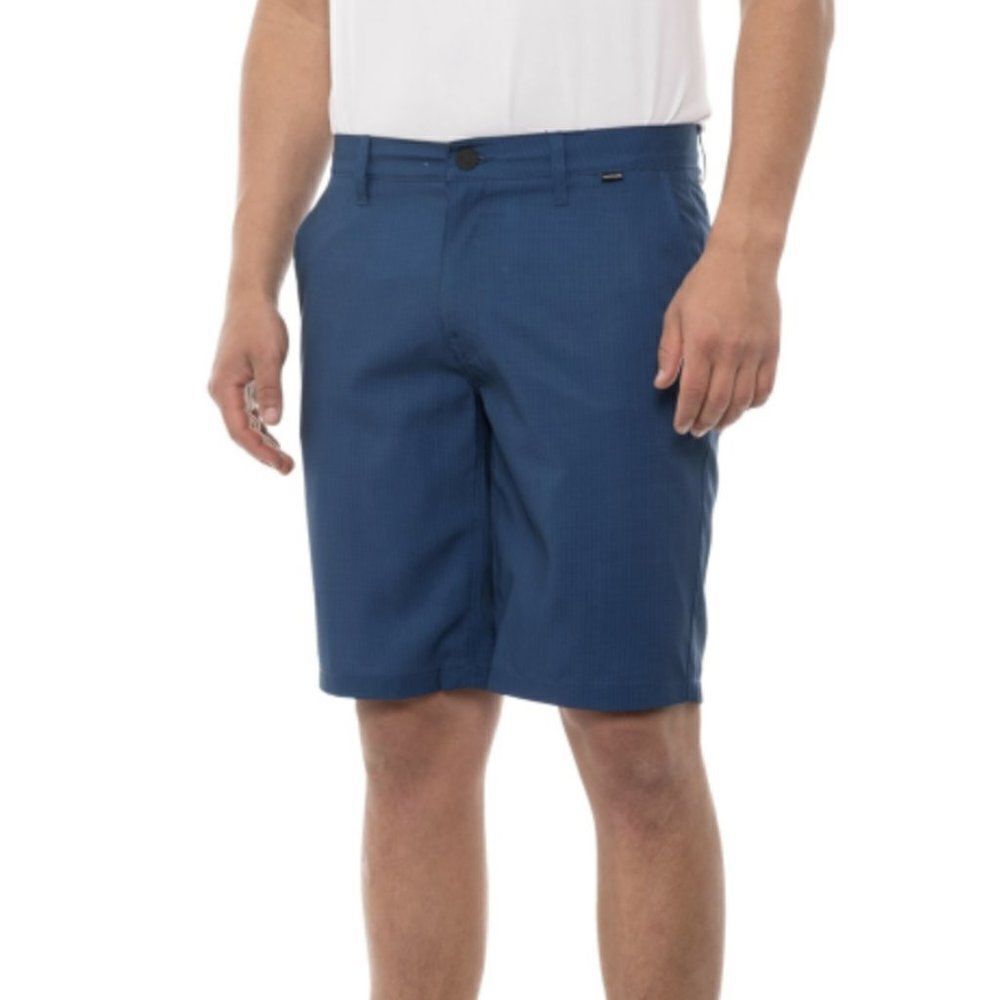 Hurley Men's Printed Hybrid Walk Shorts Obsidian Blue Stretch Size 30